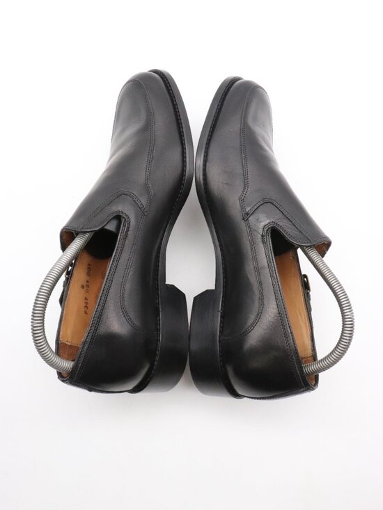 John Varvatos Men\'s 8 Black Leather Double Monk Oxford Handmade in Italy main image 9
